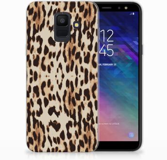 B2Ctelecom Samsung Galaxy A6 (2018) Uniek TPU Hoesje Leopard