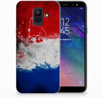 B2Ctelecom Samsung Galaxy A6 (2018) Uniek TPU Hoesje Nederlandse Vlag