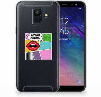 B2Ctelecom Samsung Galaxy A6 (2018) Uniek TPU Hoesje Popart Princess