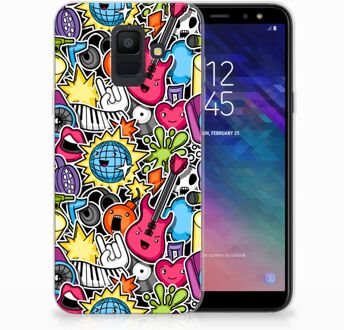 B2Ctelecom Samsung Galaxy A6 (2018) Uniek TPU Hoesje Punk Rock