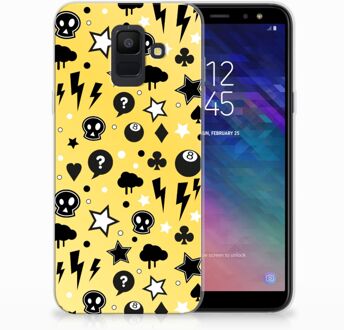 B2Ctelecom Samsung Galaxy A6 (2018) Uniek TPU Hoesje Punk Yellow