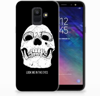 B2Ctelecom Samsung Galaxy A6 (2018) Uniek TPU Hoesje Skull Eyes