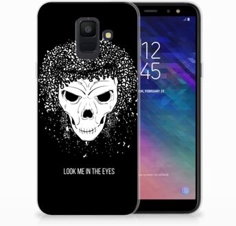 B2Ctelecom Samsung Galaxy A6 (2018) Uniek TPU Hoesje Skull Hair