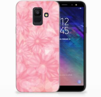 B2Ctelecom Samsung Galaxy A6 (2018) Uniek TPU Hoesje Spring Flowers