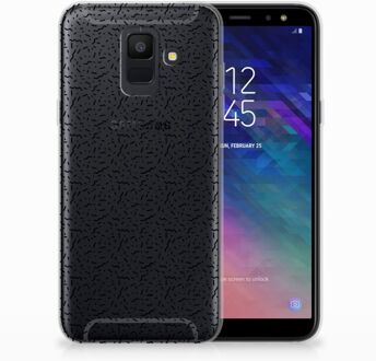 B2Ctelecom Samsung Galaxy A6 (2018) Uniek TPU Hoesje Stripes Dots