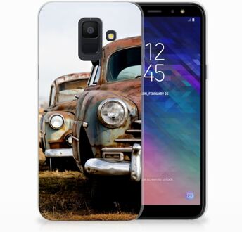 B2Ctelecom Samsung Galaxy A6 (2018) Uniek TPU Hoesje Vintage Auto