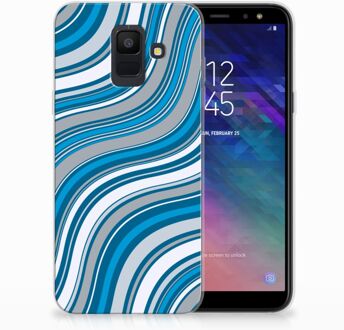 B2Ctelecom Samsung Galaxy�A6 (2018) Uniek TPU Hoesje Waves