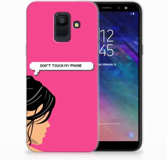 B2Ctelecom Samsung Galaxy A6 (2018) Uniek TPU Hoesje Woman DTMP