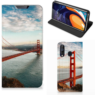 B2Ctelecom Samsung Galaxy A60 Book Cover Golden Gate Bridge