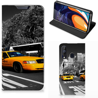 B2Ctelecom Samsung Galaxy A60 Book Cover New York Taxi