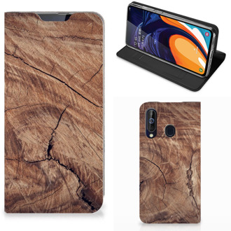 B2Ctelecom Samsung Galaxy A60 Book Wallet Case Tree Trunk