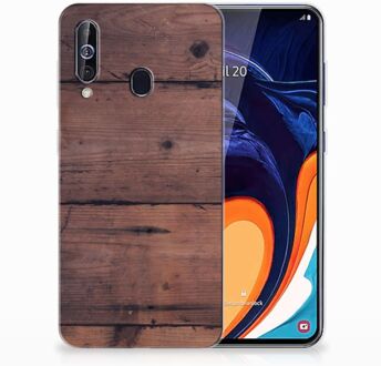 B2Ctelecom Samsung Galaxy A60 Bumper Hoesje Old Wood