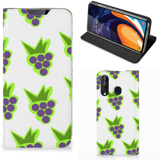 B2Ctelecom Samsung Galaxy A60 Flip Style Cover Druiven