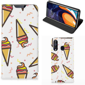 B2Ctelecom Samsung Galaxy A60 Flip Style Cover Icecream