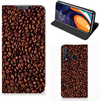 B2Ctelecom Samsung Galaxy A60 Flip Style Cover Koffiebonen