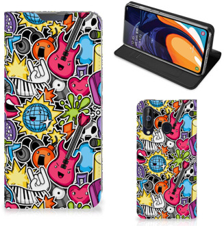 B2Ctelecom Samsung Galaxy A60 Hippe Standcase Punk Rock