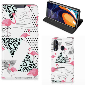 B2Ctelecom Samsung Galaxy A60 Hoesje maken Flamingo Triangle