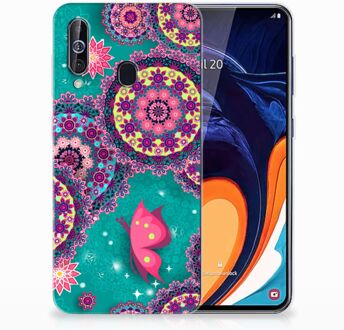 B2Ctelecom Samsung Galaxy A60 Hoesje maken Vlinders en Cirkels