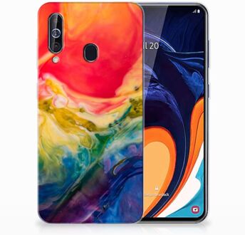 B2Ctelecom Samsung Galaxy A60 Hoesje maken Watercolor Dark