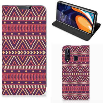 B2Ctelecom Samsung Galaxy A60 Hoesje met Magneet Aztec Purple