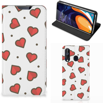 B2Ctelecom Samsung Galaxy A60 Hoesje met Magneet Hearts