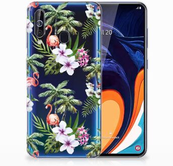 B2Ctelecom Samsung Galaxy A60 Leuk Hoesje Flamingo Palms