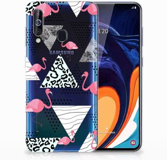 B2Ctelecom Samsung Galaxy A60 Leuk Hoesje Flamingo Triangle