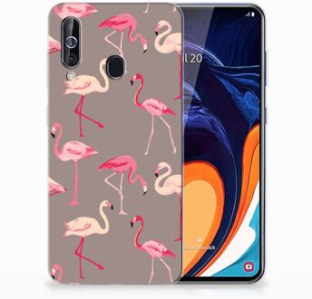 B2Ctelecom Samsung Galaxy A60 Leuk Hoesje Flamingo