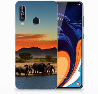 B2Ctelecom Samsung Galaxy A60 Leuk Hoesje Olifanten