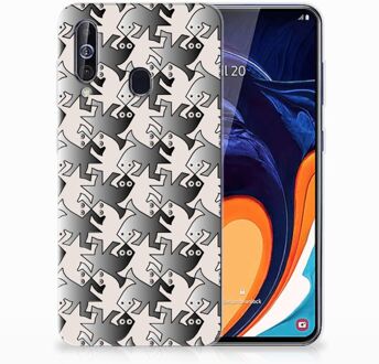 B2Ctelecom Samsung Galaxy A60 Leuk Hoesje Salamander Grey