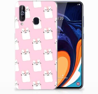 B2Ctelecom Samsung Galaxy A60 Leuk Hoesje Sleeping Cats