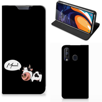 B2Ctelecom Samsung Galaxy A60 Magnet Case Cow