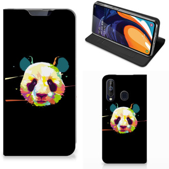 B2Ctelecom Samsung Galaxy A60 Magnet Case Panda Color