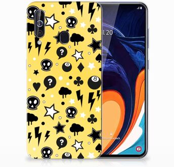 B2Ctelecom Samsung Galaxy A60 Silicone Back Case Punk Yellow