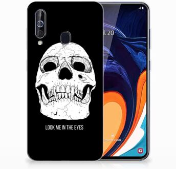 B2Ctelecom Samsung Galaxy A60 Silicone Back Case Skull Eyes