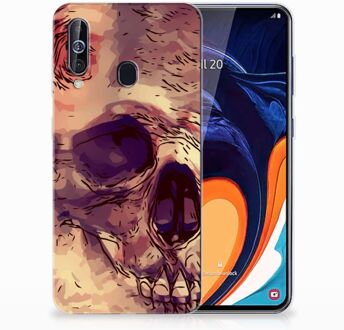 B2Ctelecom Samsung Galaxy A60 Silicone Back Case Skullhead