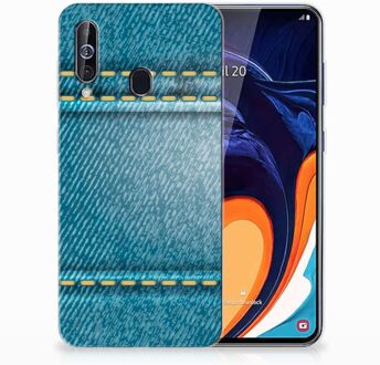 B2Ctelecom Samsung Galaxy A60 Silicone Back Cover Jeans