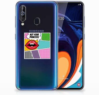 B2Ctelecom Samsung Galaxy A60 Silicone Back Cover Popart Princess