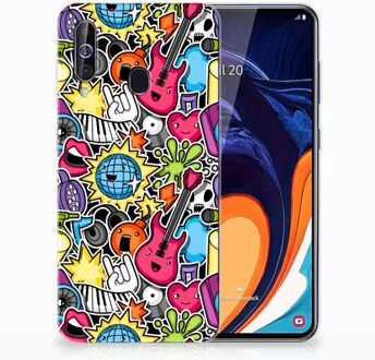 B2Ctelecom Samsung Galaxy A60 Silicone Back Cover Punk Rock