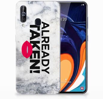 B2Ctelecom Samsung Galaxy A60 Siliconen hoesje met naam Already Taken White