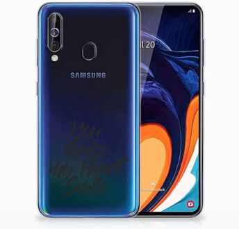 B2Ctelecom Samsung Galaxy A60 Siliconen hoesje met naam Heart Smile