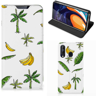 B2Ctelecom Samsung Galaxy A60 Smart Cover Banana Tree