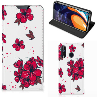 B2Ctelecom Samsung Galaxy A60 Smart Cover Blossom Rood