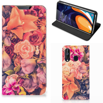 B2Ctelecom Samsung Galaxy A60 Smart Cover Bosje Bloemen