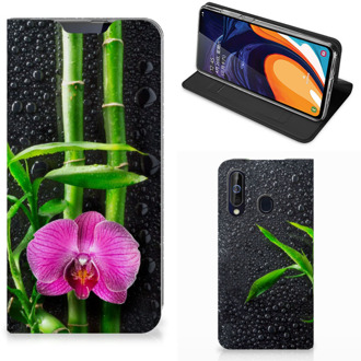 B2Ctelecom Samsung Galaxy A60 Smart Cover Orchidee