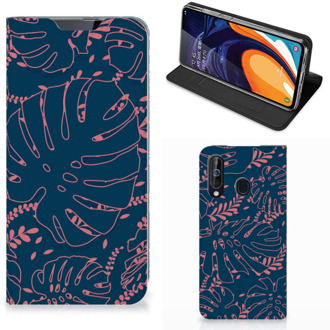 B2Ctelecom Samsung Galaxy A60 Smart Cover Palm Leaves