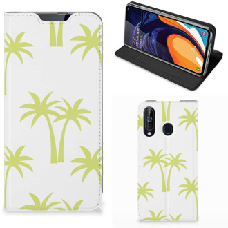 B2Ctelecom Samsung Galaxy A60 Smart Cover Palmtrees