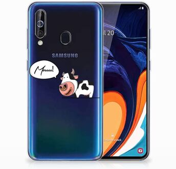 B2Ctelecom Samsung Galaxy A60 Telefoonhoesje met Naam Cow