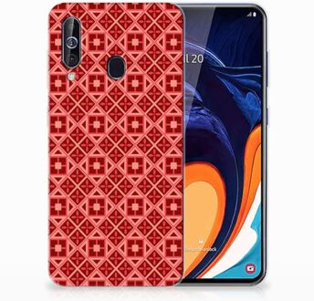 B2Ctelecom Samsung Galaxy A60 TPU bumper Batik Red