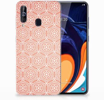 B2Ctelecom Samsung Galaxy A60 TPU bumper Pattern Orange